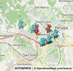 Mappa 06127 Perugia PG, Italia (1.36688)