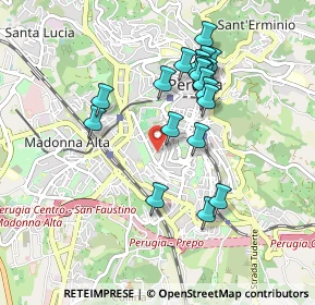 Mappa Via XX Settembre, 06121 Perugia PG, Italia (0.8785)