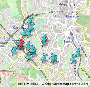 Mappa Via XX Settembre, 06121 Perugia PG, Italia (0.4935)