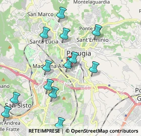 Mappa Via XX Settembre, 06121 Perugia PG, Italia (2.21385)