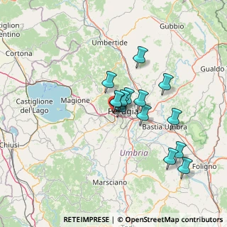 Mappa Piaggia di Ferro di Cavallo, 06127 Perugia PG, Italia (11.49143)
