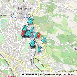 Mappa Via Benedetto Bonfigli, 06135 Perugia PG, Italia (0.3815)