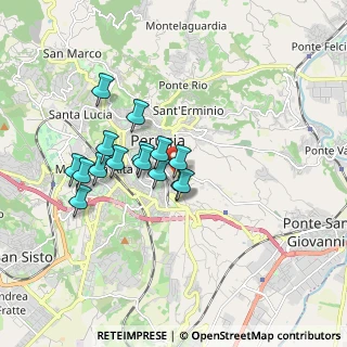 Mappa Via Benedetto Bonfigli, 06135 Perugia PG, Italia (1.48333)