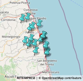 Mappa Via Ferdinando Magellano, 63824 Marina di Altidona FM, Italia (9.575)