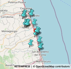 Mappa Via Ferdinando Magellano, 63824 Marina di Altidona FM, Italia (11.048)