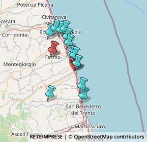 Mappa Via Ferdinando Magellano, 63824 Marina di Altidona FM, Italia (11.00667)
