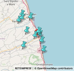 Mappa Via Ferdinando Magellano, 63824 Marina di Altidona FM, Italia (6.07364)