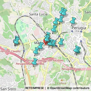Mappa Via Augusto Righi, 06128 Perugia PG, Italia (0.967)
