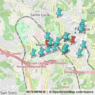 Mappa Via Augusto Righi, 06128 Perugia PG, Italia (0.9225)