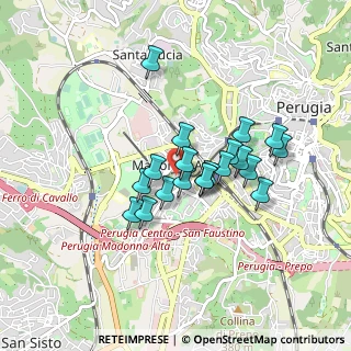 Mappa Via Augusto Righi, 06128 Perugia PG, Italia (0.684)