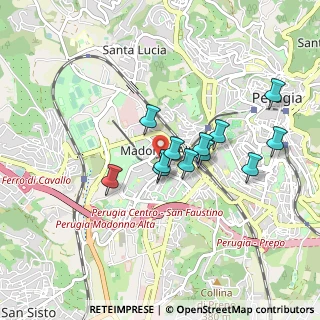 Mappa Via Augusto Righi, 06128 Perugia PG, Italia (0.73667)