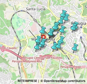 Mappa Via Augusto Righi, 06128 Perugia PG, Italia (0.7665)