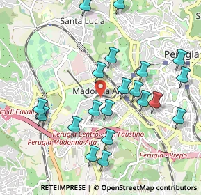 Mappa Via Augusto Righi, 06128 Perugia PG, Italia (1.0815)