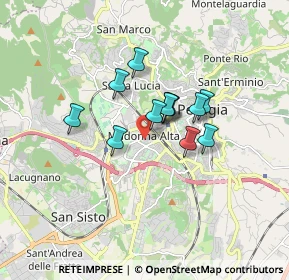 Mappa Via Augusto Righi, 06128 Perugia PG, Italia (1.2075)