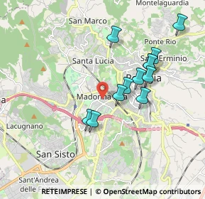 Mappa Via Augusto Righi, 06128 Perugia PG, Italia (1.7275)