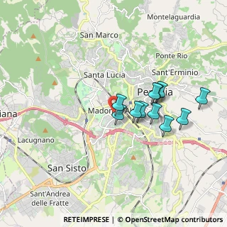 Mappa Via Augusto Righi, 06128 Perugia PG, Italia (1.55364)