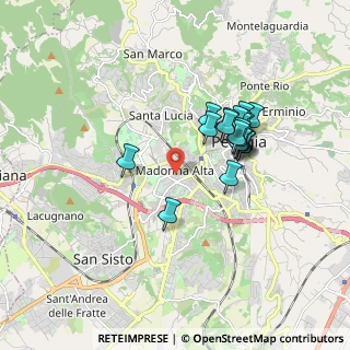 Mappa Via Augusto Righi, 06128 Perugia PG, Italia (1.563)
