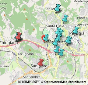 Mappa Via Firenze, 06121 Perugia PG, Italia (2.0795)