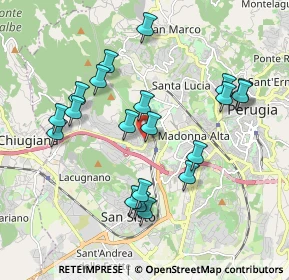 Mappa Via Firenze, 06121 Perugia PG, Italia (1.967)