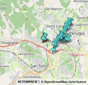 Mappa Via Firenze, 06121 Perugia PG, Italia (1.44824)