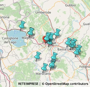 Mappa Via Firenze, 06121 Perugia PG, Italia (14.02667)