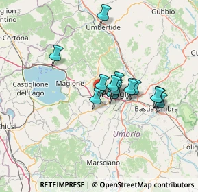 Mappa Strada Trasimeno Ovest, 06131 Perugia PG (10.18357)