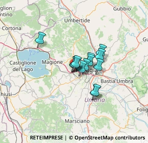 Mappa Strada Trasimeno Ovest, 06131 Perugia PG (7.35286)