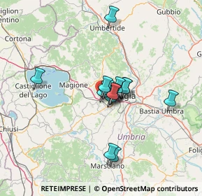 Mappa Via Giacomo Matteotti, 06073 Corciano PG, Italia (9.66067)