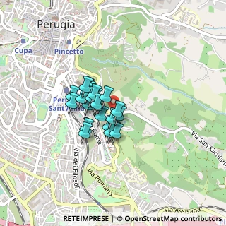 Mappa Via San Girolamo, 06126 Perugia PG, Italia (0.264)