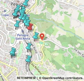 Mappa Via San Girolamo, 06126 Perugia PG, Italia (0.6805)