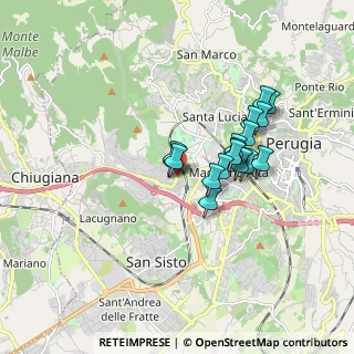 Mappa Via Firenze, 06127 Perugia PG, Italia (1.40059)