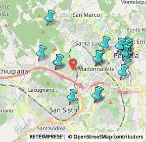 Mappa Via Firenze, 06127 Perugia PG, Italia (2.2965)