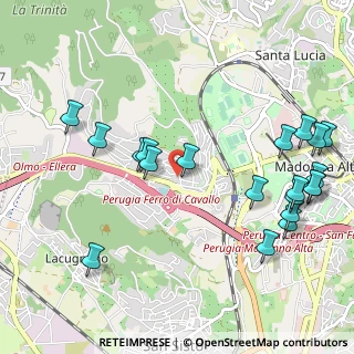 Mappa Via Sebastiano Caboto, 06127 Perugia PG, Italia (1.2925)