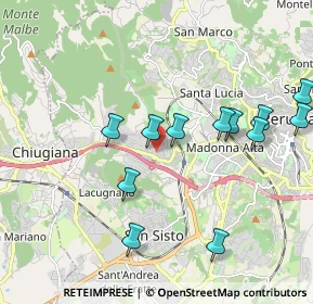 Mappa Via Sebastiano Caboto, 06127 Perugia PG, Italia (2.10833)