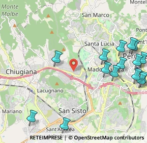 Mappa Via Sebastiano Caboto, 06127 Perugia PG, Italia (2.89067)