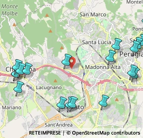 Mappa Via Sebastiano Caboto, 06127 Perugia PG, Italia (3.01526)