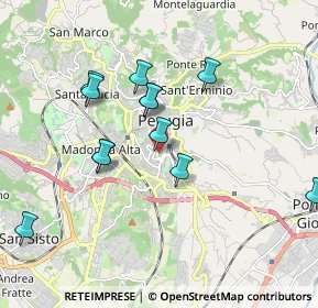 Mappa Via Fratelli Pellas, 06121 Perugia PG, Italia (1.8825)