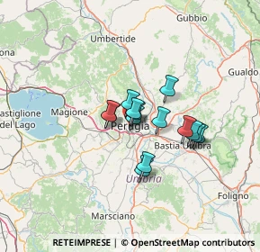 Mappa Via Nicola Danzetta, 06121 Perugia PG, Italia (8.87143)