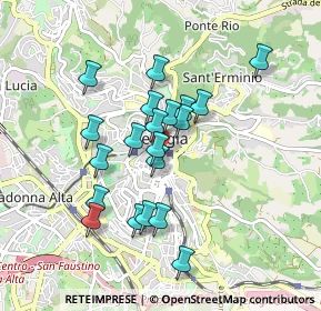 Mappa Via Nicola Danzetta, 06121 Perugia PG, Italia (0.785)