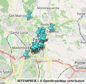 Mappa Via XIV Settembre, 06126 Perugia PG, Italia (1.06632)
