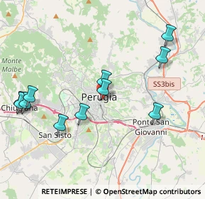 Mappa Via XIV Settembre, 06126 Perugia PG, Italia (4.55455)