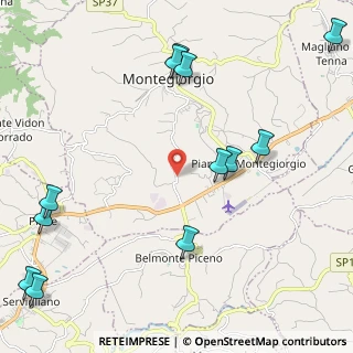 Mappa Contrada Castagneto, 63833 Montegiorgio FM, Italia (2.98167)