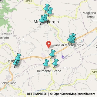 Mappa Contrada Castagneto, 63833 Montegiorgio FM, Italia (2.455)