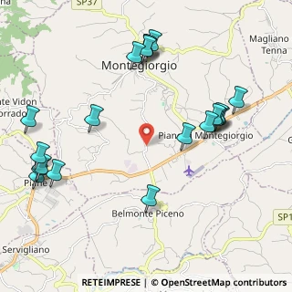 Mappa Contrada Castagneto, 63833 Montegiorgio FM, Italia (2.581)