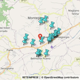 Mappa Contrada Castagneto, 63833 Montegiorgio FM, Italia (1.542)