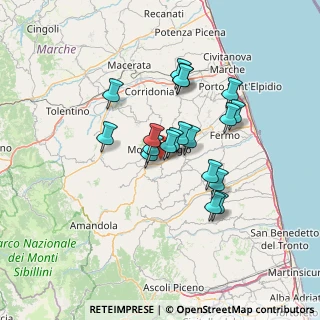 Mappa Contrada Castagneto, 63833 Montegiorgio FM, Italia (11.06368)