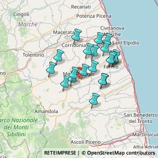 Mappa Contrada Castagneto, 63833 Montegiorgio FM, Italia (11.593)