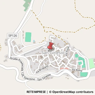 Mappa Piazza A. Gentili, 17, 62026 San Ginesio, Macerata (Marche)