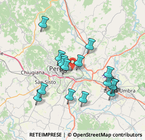 Mappa Strada Perugia - Ponte Valleceppi, 06126 Perugia PG, Italia (7.06625)