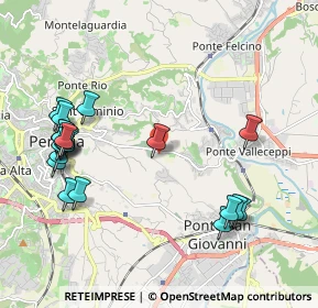 Mappa Strada Perugia - Ponte Valleceppi, 06126 Perugia PG, Italia (2.4545)
